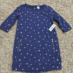 Old Navy Navy Star Print Kids Dress
